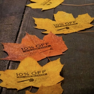 落叶优惠券