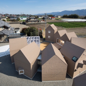 放射式联排房屋