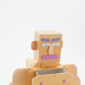 趣味肌肉男抽屉柜