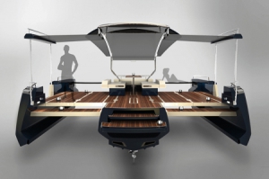 可折叠的小型游艇