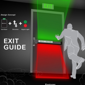 逃生门的红绿指示灯