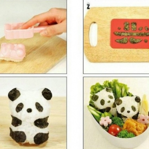 可爱的熊猫寿司制作工具