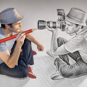 呼之欲出的3D铅笔画