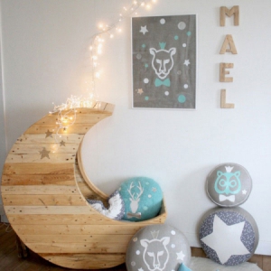 月牙弯弯之婴儿床