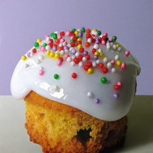 鲜嫩欲滴的甜点油画