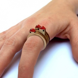 美丽的风景戒指