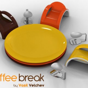 休闲咖啡桌椅组合