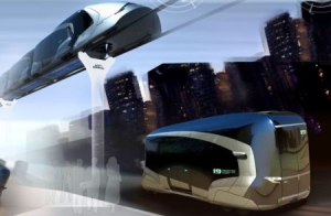 可以连接成火车的公交车