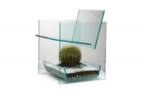 危险的仙人球玻璃椅子