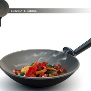 带油烟机把手的炒锅