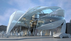 优美的花瓣建筑