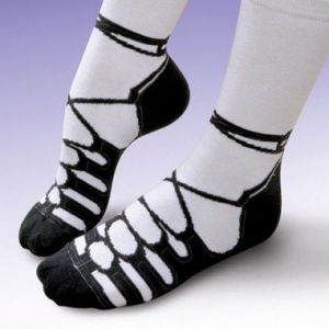 带舞蹈鞋的袜子