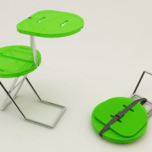 便捷的纽扣折叠椅