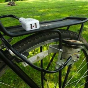 DIY自行车载USB充电器