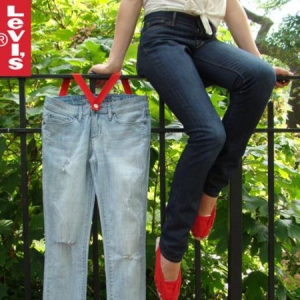 李维斯方便晾干牛仔裤