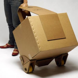 简易纸箱移动托架