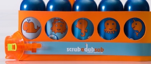 可爱的儿童沐浴套装