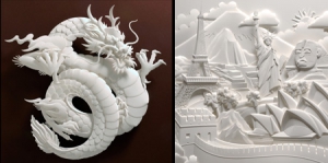 精美的3D纸艺作品