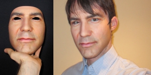 惊悚的人脸面具