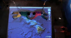 地面“空中跳伞”