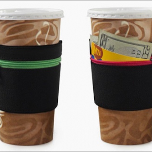 白领咖啡杯套钱包