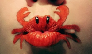 漂亮的嘴唇绘