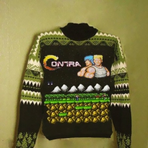 可爱的魂斗罗毛衣