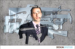 创意反战武器镜子